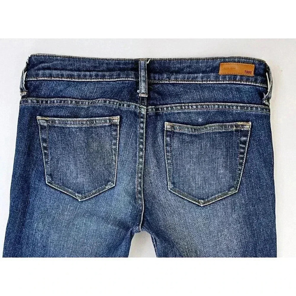 Uniqlo Size 25X30 Women's Skinny Fit Tapered Mid Rise 5 Pocket Blue Denim Jeans - Picture 9 of 12